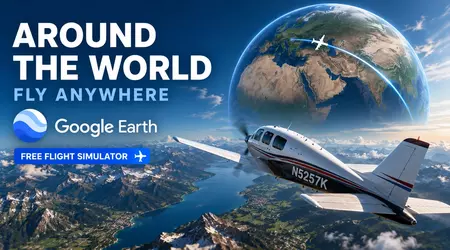 Google Earth now has a free flight simulator in your browser