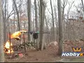 Квадрокоптер с огнеметом