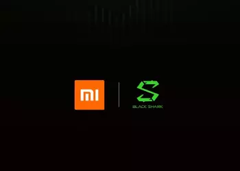 Xiaomi Black Shark poster: rounded corners and a green power button