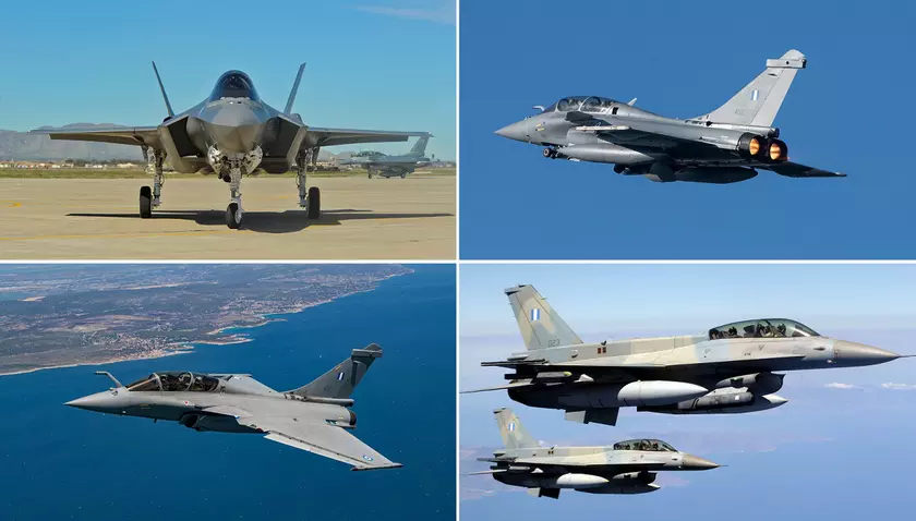 Греция покупает 24 Dassault Rafale, модернизирует 58 самолётов F-16 Fighting Falcon и хочет купить до 48 истребителей F-35 Lightning II