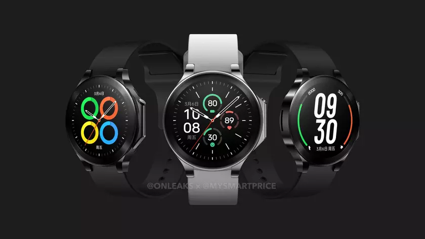 1,43" AMOLED-дисплей и процессор Snapdragon W5 Gen 1: часы OnePlus Watch 2 показали на рендерах