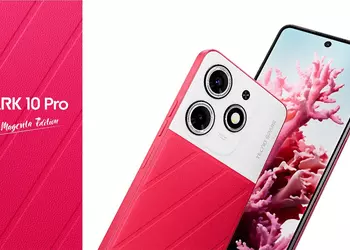 Tecno Spark 10 Pro has received a Magic Magenta Edition modification with a glowing and colour-changing lid