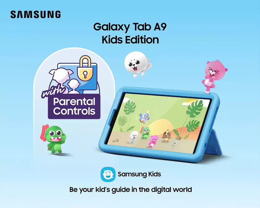 Samsung представила специальную версию Galaxy Tab A9 для детей