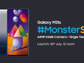 Официально: Samsung 30 июля представит Galaxy M31s с дисплеем Infinity-O, квадро-камерой на 64 Мп и батареей на 6000 мАч
