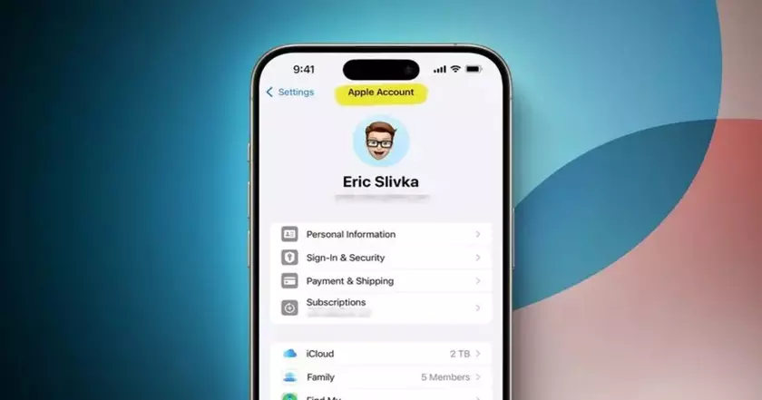 Apple ID переименовали в Apple Account