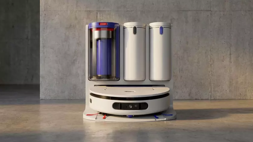 Робот-пылесос Dyson R3 AI на зарядной станции