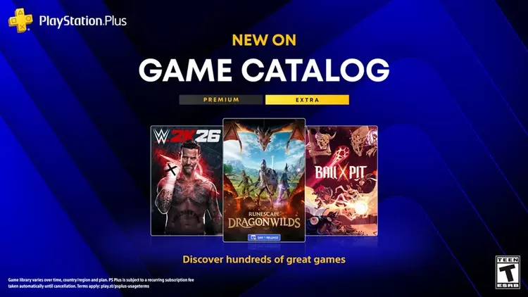 Новая подборка игр уже доступна подписчикам PlayStation Plus Extra и Premium — среди них Slitterhead, Ninja Gaiden: Ragebound и WWE 2K26