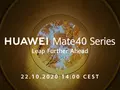 Официально: флагманскую серию смартфонов Huawei Mate 40 представят 22 октября