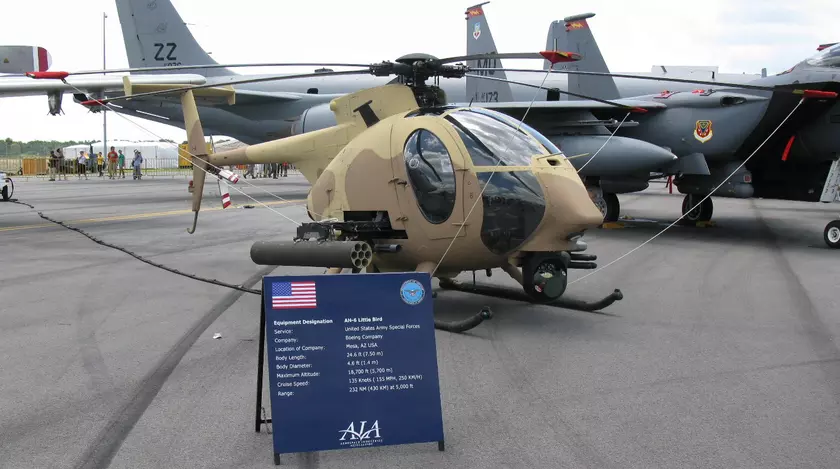 Боевой вертолет Boeing AH-6 Little Bird: Празднуем технологическую мощь на Сингапурском авиашоу 2010