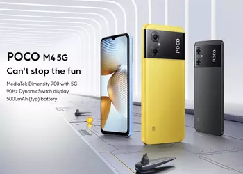 POCO M4 5G released on the global market: MediaTek Dimensity 700 chip, 90 Hz screen and 5000 mAh battery for €219