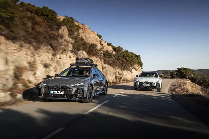 Audi A6 allroad с приводом quattro ultra на тестовом треке