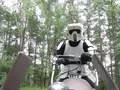 Мотоцикл в виде спидера из Star Wars