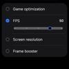 The final screenshot of Game Booster with Galaxy S25