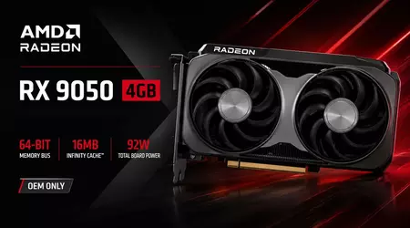 AMD's RX 9050 4GB: half the bandwidth, OEM-only, and named the same as the real thing