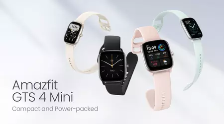 Amazfit GTS 4 Mini: AMOLED-дисплей, GPS, автономність до 45 днів та підтримка Amazon Alexa за $99