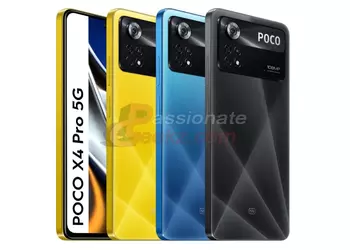 POCO X4 Pro 5G shows up in press renders: punch-hole display, flat-sided body, 108MP camera and three colors
