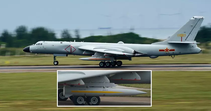 Китай оснастил ядерные бомбардировщики H-6K гиперзвуковыми ракетами YJ-21 со скоростью более 12 000 км/ч и дальность пуска более 2000 км