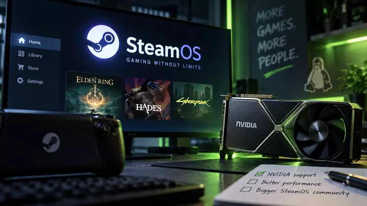 SteamOS наконец-то начинает интеграцию с графическими процессорами Nvidia