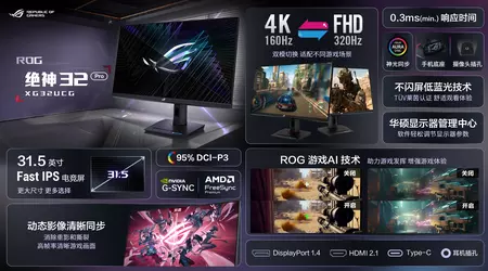 Asus dévoile les moniteurs ROG Strix XG32UCG et XG248Q5G-P allant jusqu'à 610Hz avec support FreeSync et G-Sync