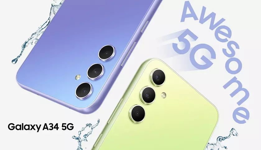 Samsung Galaxy A34 5G – Dimensity 1080, 48-МП камера, IP67 и One UI 5 с Android 13