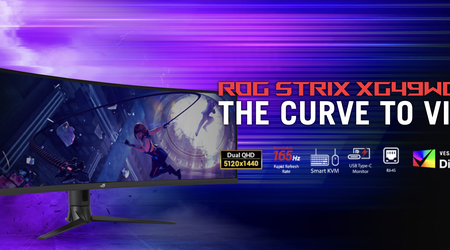 ASUS unveils ROG STRIX XG49WCR gaming monitor with a 49in WHQD display and 165Hz support