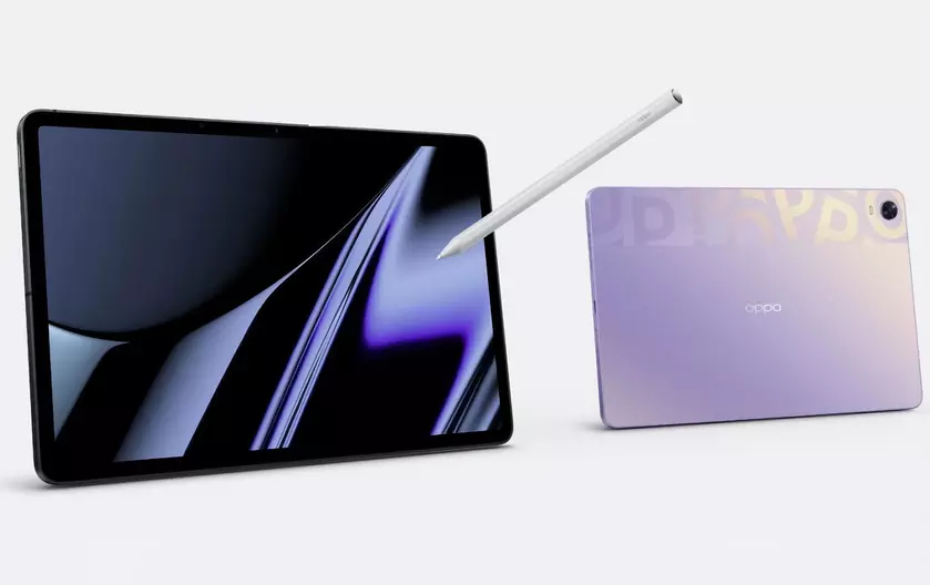 Экран на 120 Гц, чип Snapdragon 870 и поддержка стилуса: в сеть утекли изображения и характеристики OPPO Pad