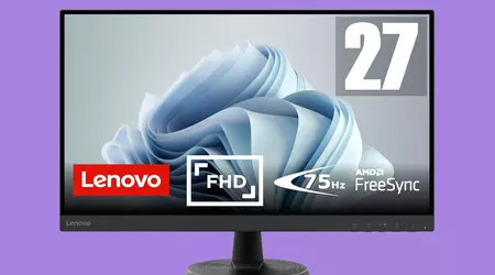 Lenovo D27-45 на Amazon: 27-дюймовий монітор із частотою оновлення 75 Гц і знижкою 70 євро