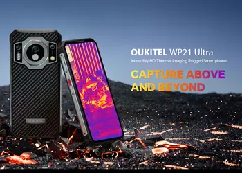 OUKITEL WP21 Ultra - Rugged smartphone with Helio G99, 9800mAh, thermal imaging and night vision camera