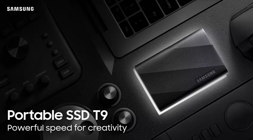 Samsung Portable SSD T9: объём памяти до 4 ТБ, интерфейс USB 3.2 Gen 2×2 и скорость чтения данных до 2000 МБ/с