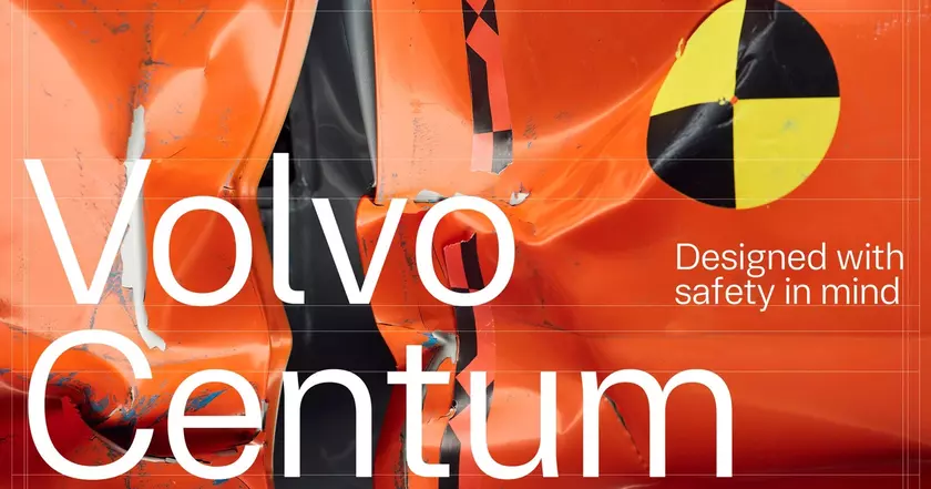 Новый шрифт Centum от Volvo: минимализм и современность в одном стиле