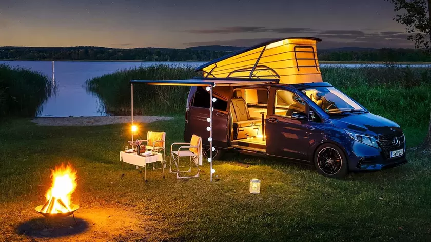 Обновленный кемпер Mercedes-Benz Marco Polo 2026 на природе