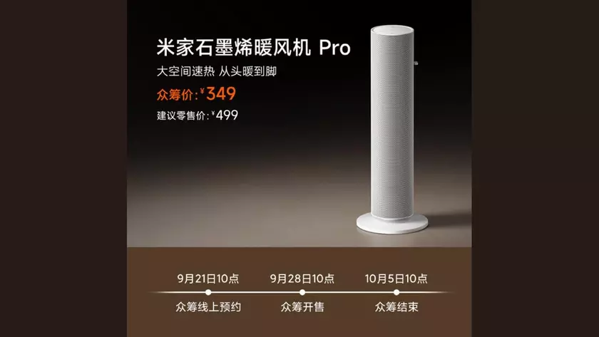 Умный обогреватель Xiaomi Mijia Graphene Heater Pro
