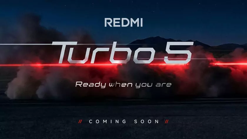 Тизер Redmi Turbo 5 на Amazon India