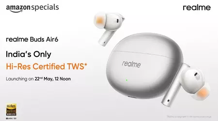 TWS-навушники realme Buds Air 6 з ANC та підтримкою LHDC дебютують на глобальній презентації realme GT 6T