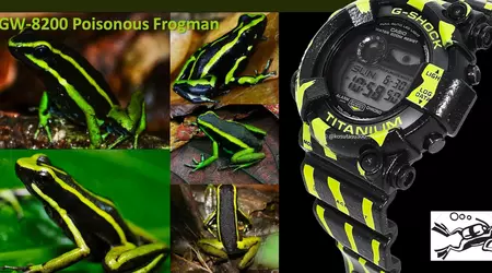 ГодинникCasio Frogman GW-8200TPF Poison Dart потрапив у мережу до офіційного анонсу