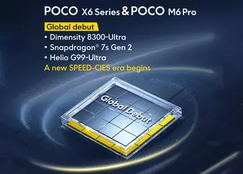 Xiaomi has revealed which processors the POCO X6, POCO X6 Pro and POCO M6 Pro 4G smartphones will get
