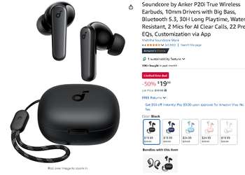 Soundcore P20i True Wireless Earbuds – Now $20 Off!