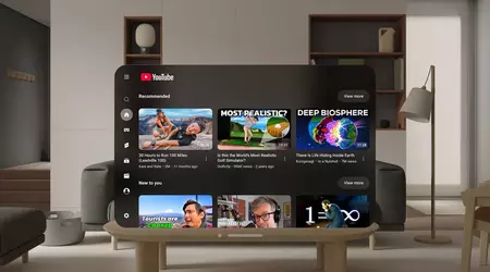 AR-гарнітура Apple Vision Pro отримала нативний додаток YouTube з розширеними функціями