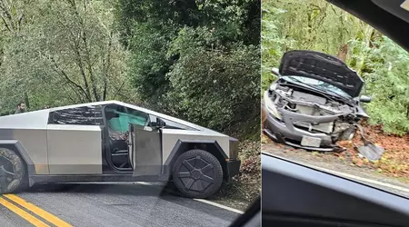 Електромобіль Tesla Cybertruck уже встиг потрапити в ДТП