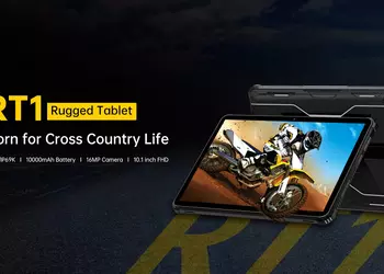  Oukitel RT1 premiered on AliExpress: IP68 / IP69K shockproof tablet with 10000mAh battery for $ 200