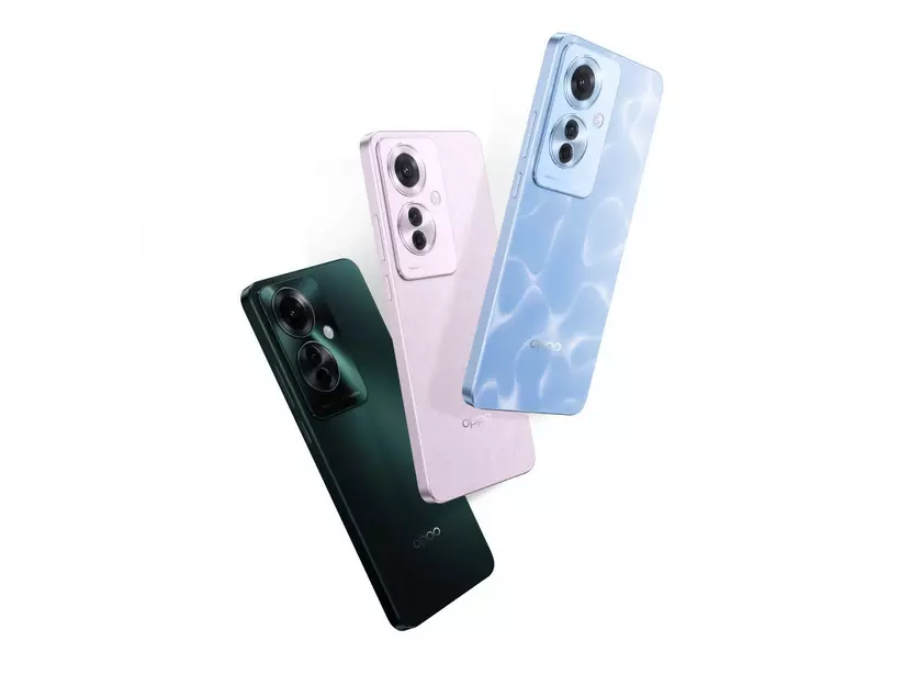 Вот как будет выглядеть OPPO Reno 11F 5G: новый смартфон компании с AMOLED-экраном на 120 Гц и чипом Dimensity 7050