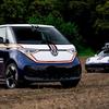 Porsche 911 Dakar with VW ID van. Buzz