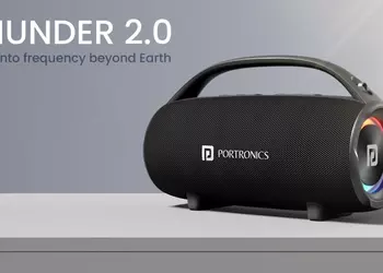 Portronics has introduced the new Thunder 2.0 portable speaker with 60 watts of power, IPX6 protection and 6-hour battery life