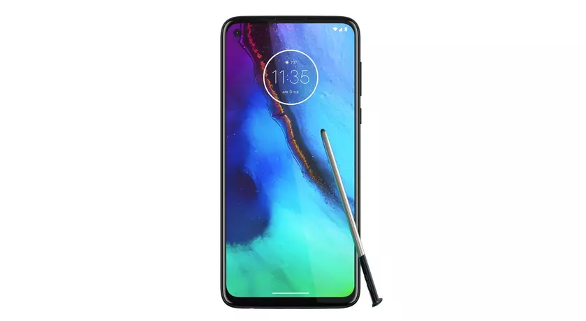 Предполагаемый флагман Motorola Edge+ появился на изображении с «дырявым» экраном и стилусом