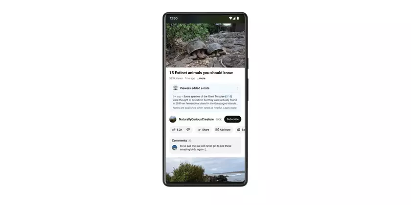 YouTube тестирует новую функцию заметок, подобную Twitter 