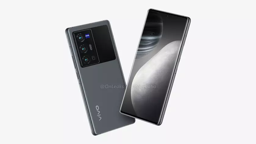 Vivo X70 Pro+ на качественных рендерах: изогнутый дисплей на 6.7 дюймов и гигантская камера в стиле Xiaomi Mi 11 Ultra