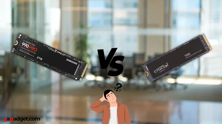 Samsung 990 Pro vs Crucial T500: ...
