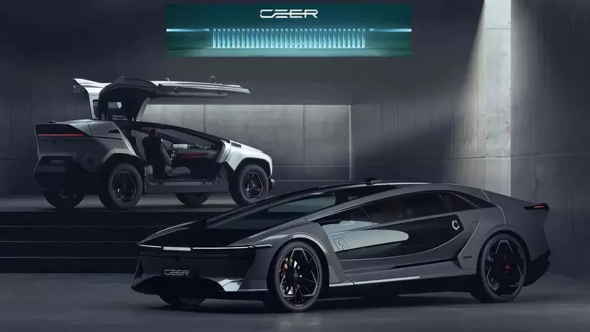 Электромобиль Ceer SUV во время тестов