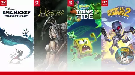 THQ Nordic débarque sur Switch 2 avec cinq jeux : Mickey, Bob l'éponge et Destroy All Humans au programme