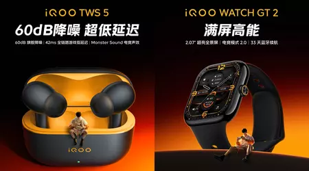 iQOO випустила смартгодинник iQOO Watch GT 2 і навушники iQOO TWS 5